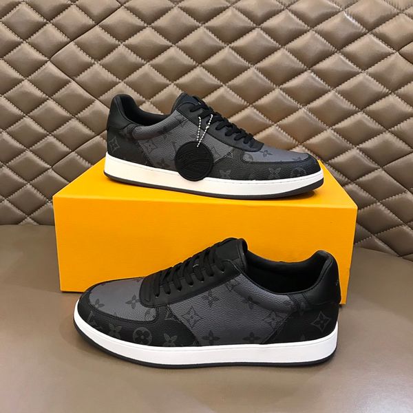 

2021ss luxury designer sneaker platform trainers suede calfskin shoes mens true leather fashion designer sneakers size 38-44 come with origi, Black