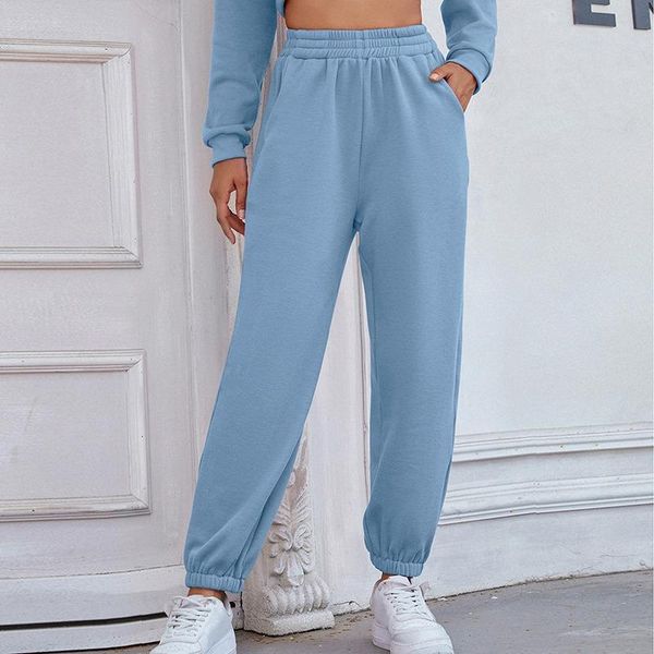 

women's pants & capris women solid jogging sweatpants for baggy sports pink jogger high waist sweat casual trousers female, Black;white