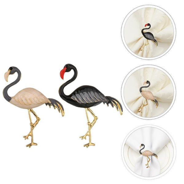 

4pcs alloy napkin rings hawaii style buckle fixing ornament