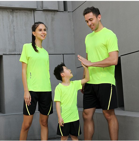 P11-3 Camicia Uomo Donna Bambini T-shirt Quick Dry Running Slim Fit Tops Tees Sport Fitness Gym T-shirt Muscle Tee