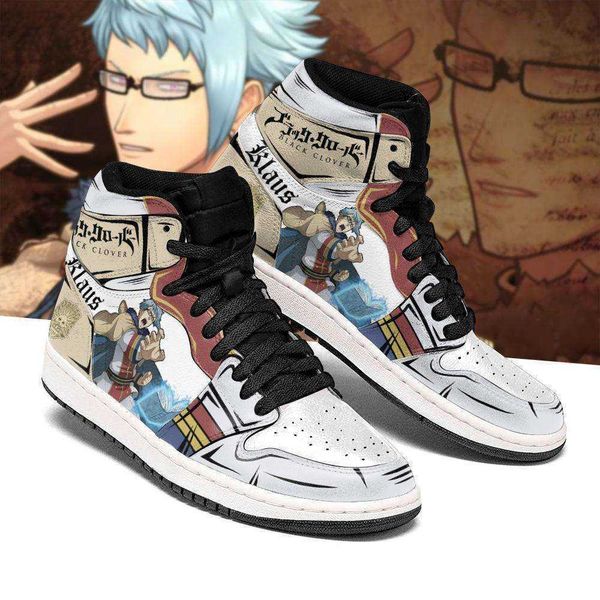 

anime sneakers dawn customization klaus clover golden black shoes