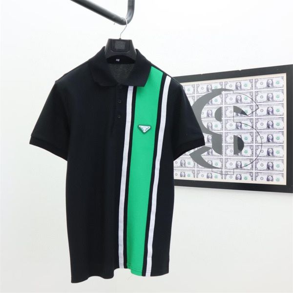 

mens designer t shirts polo shirts casual stylist clothes short sleeve fashion men summer tshirt size m- 22s, Black;brown