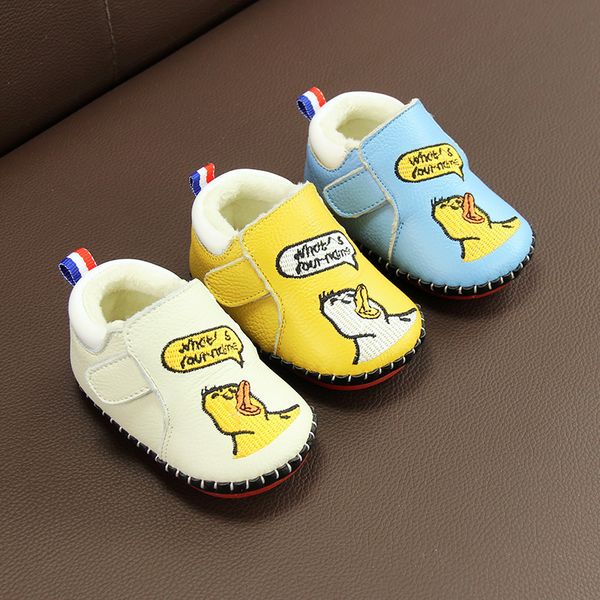 

winter baby cotton soft soled plush warm leather walking shoes 0-1-year-old newborn