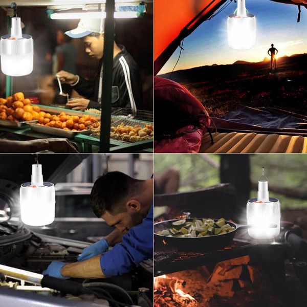 

portable lanterns rechargeable bulb lantern led camping light outdoor solar lights lighting with remote control 60w 80w 100w tent lamp
