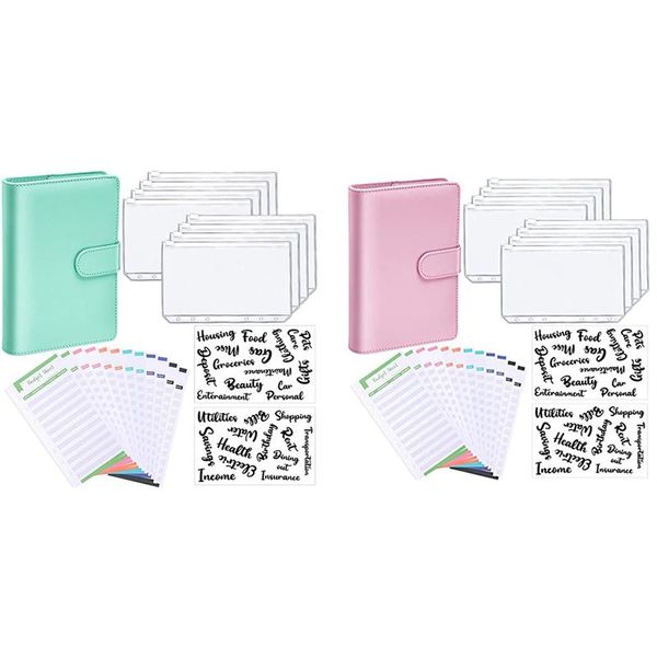 

leather notebook binder budget planning notepad 6 ring covers for bill gift wrap