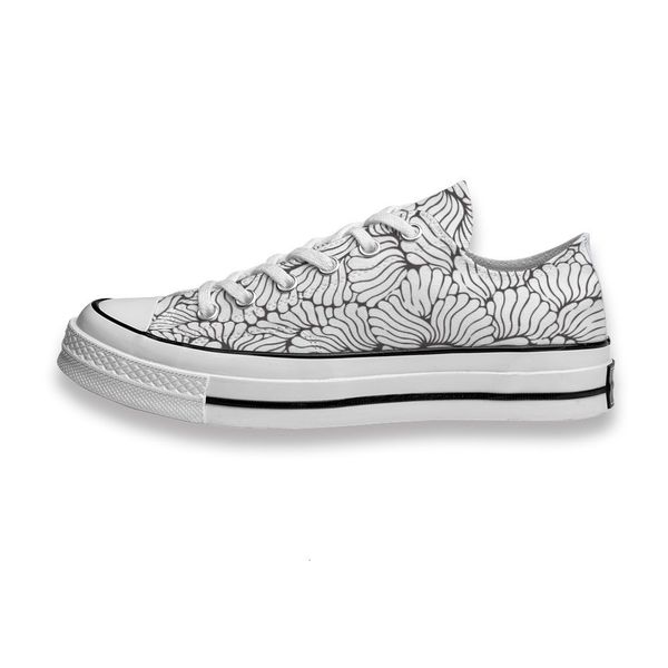 

custom printed shoes simple sketch petals flower sneakers low mens womens skateboard sport footwear diy trainers canvas casual shoe