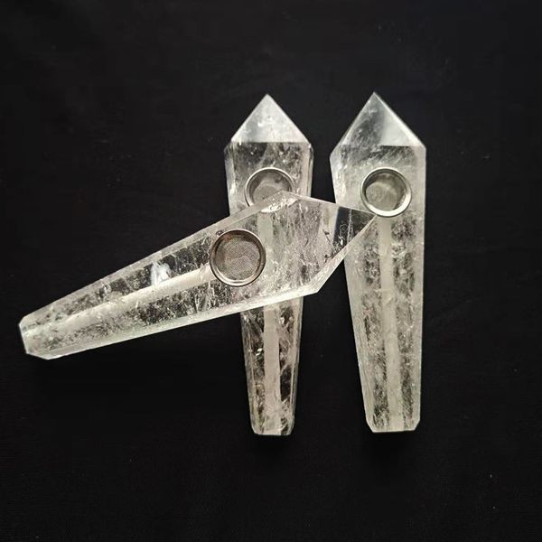 Новый стиль Cool Portable Crystal Coney Filter Handpipe Croubing Tube Innovative Design Dry Hert Herb Abacco Держатель Gemstone Трубы DHL бесплатно