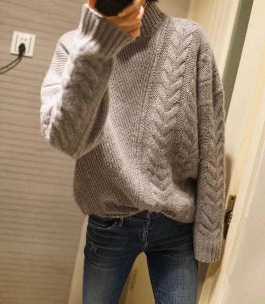

women's sweaters turtleneck sweater women plus size wool long sleeve cashmere pull femme hiver womens winter, White;black