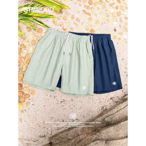 

summer thin oversize beach shorts men embroidery casual drawstring plus size brand clothing sk1 210716, White;black