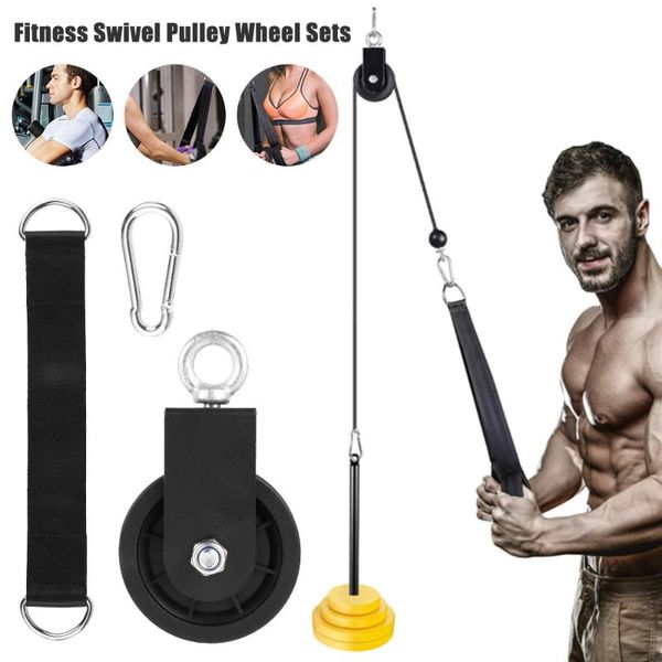 

accessories 90mm nylon bearing pulley wheel gym heavy duty 360 degree rotation traction outdoor fitness training equipment