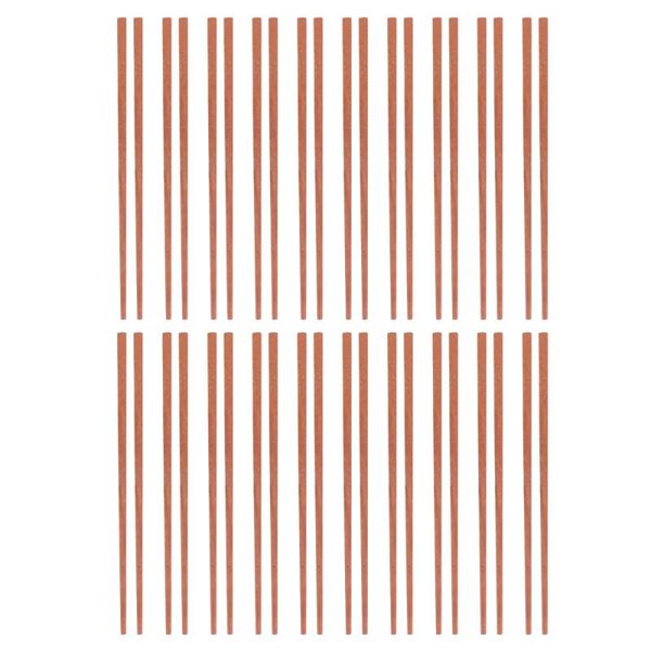 

chopsticks 20 pairs rosewood heat insulation portable (coffee)