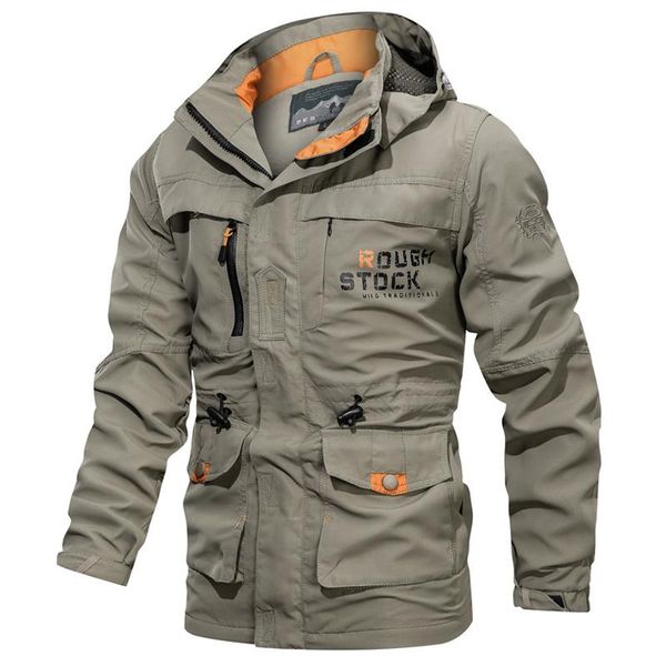 

men's jackets fashion mens winter hooded military outdoor warm windproof tactical coat long sleeve solid casual outerwear slim fit top, Black;brown