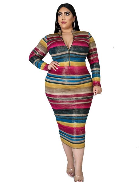 

large dresses xc6131 casual striped gilt women's dress, Black;gray