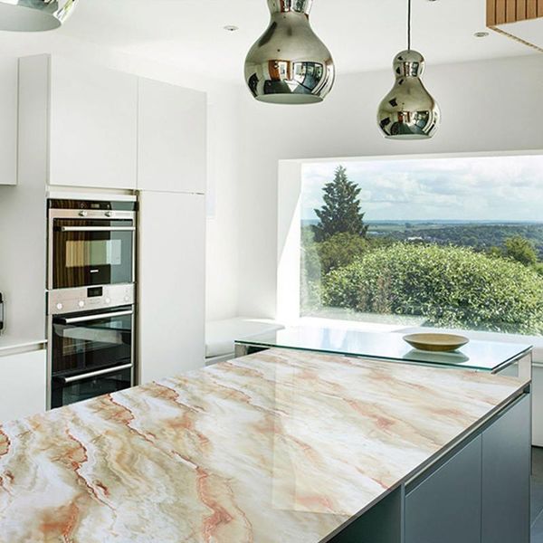 

wallpapers 61x300cm kitchen oil-proof waterproof stickers high temperature stove cabinet self adhesive wall sticker diy wallpaper