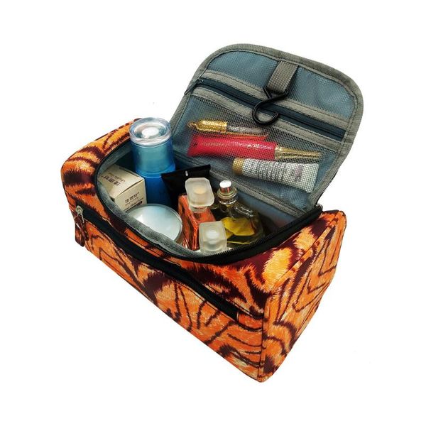 

tiger leopard hanging toiletry bag nylon men travel organizer cosmetic women large necessaries wash makeup bags & cases