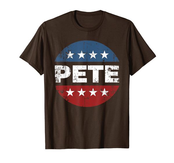 

pete buttigieg for president 2020 distressed t-shirt, White;black