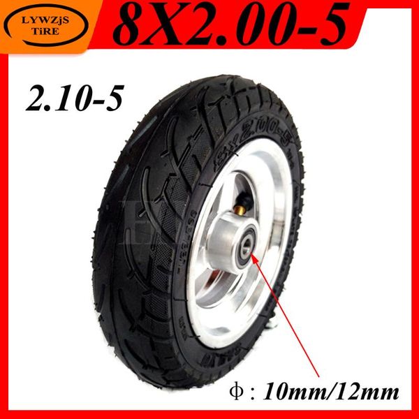 

motorcycle wheels & tires for kugoo s3 s2 s1 c3 electric scooter 8x2.00-5 wheel tubeless tire with aluminum alloy rim universal 2.10-5 tyre