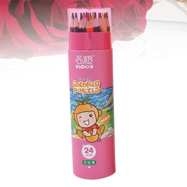

mice 1 tube 24 kinds color pencils student art painting learning stationery office supplies (random tube)