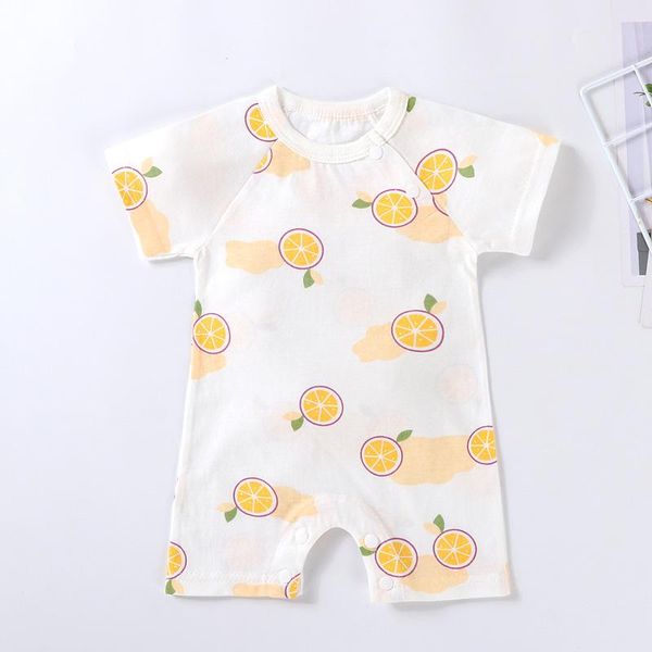 

jumpsuits summer baby girl jumpsuit boys clothing rompers short-sleeved cartoon cute soft born infant playwear, Blue