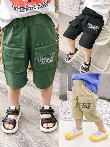 

children summer shorts cotton solid elastic waist shorts for boys girls fashion sports pants toddler panties kids clothing 2-6y, Blue