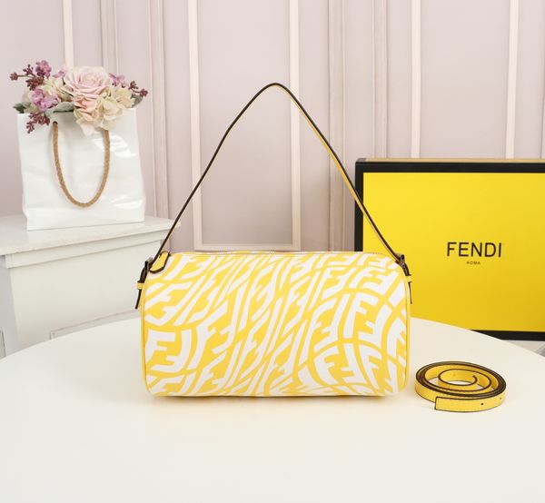 

fendi mini vintage denim flower small messenger bag women's denim canvas cross bag gold chain cylinder handbag bag zipper wallet