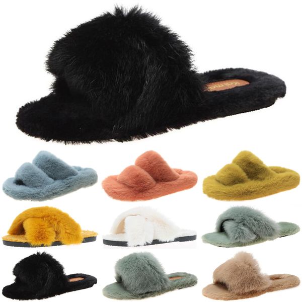 

luxury women shoes slides slippers womens sandals black grey slide slipper flat flip flops size 35-40 color107
