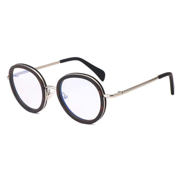 

blue light blocking eyeglasses wood frame fashion reading glasses uv400 men eyewear woman anti-blue sunglasses, White;black