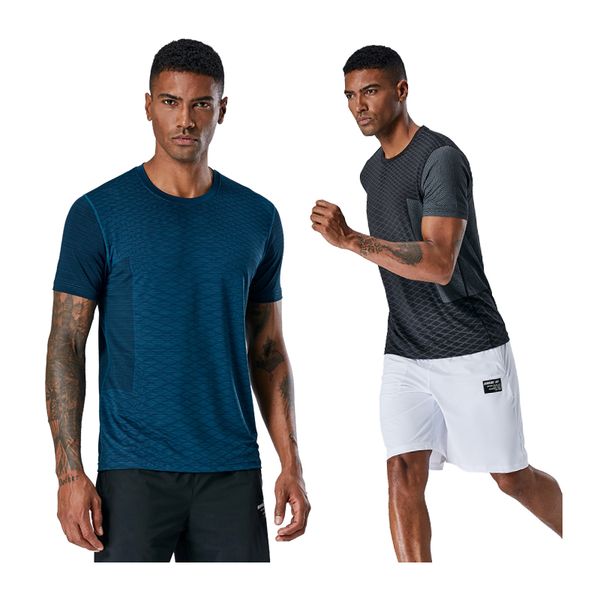 

tolcsport 111training men running sports t shirts men brand fitness workout print tee quick dry compression man short sleeve, Black;yellow
