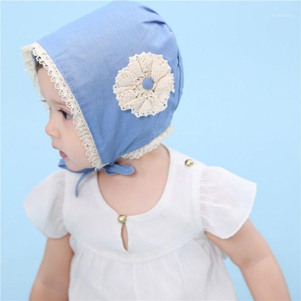 

caps & hats vintage baby adjustable hat fotografia props cotton infant bonnet girl accessories1, Yellow