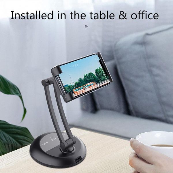 

cell phone mounts & holders speaker desklive with charging mobile tablet stand holder home