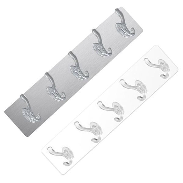 

2pcs acrylic hooks row hangers creative clothes wall hanging & rails