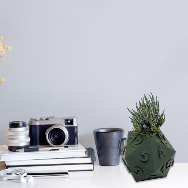 

planters & pots 3d printed plant pot table rpg dice succulent planter set home decoration cachepot garden balcony decorations