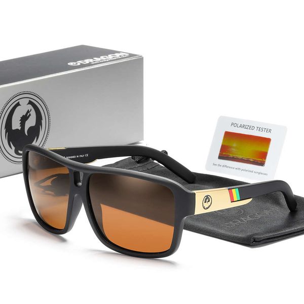 

outdoor sports sunglasses for men women polarized bright color real film hd driver fishing glasses fashion beach belt box, White;black