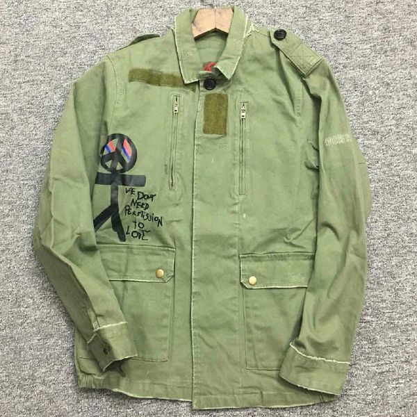 

women's jackets women jacket slogan embroidered army green, Black;brown