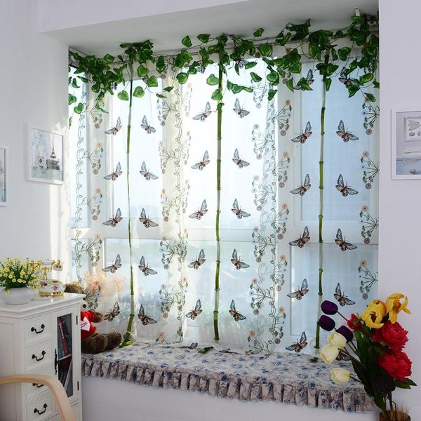 

curtain & drapes lychee butterfly printed modern roman blinds door window room divider valance home decoration