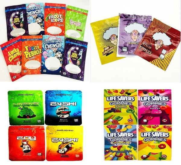 

2021 cereal treats chocolate brownie mylar bags runtz flamin canna butter trips medica edibles packaging package peanut wowheads
