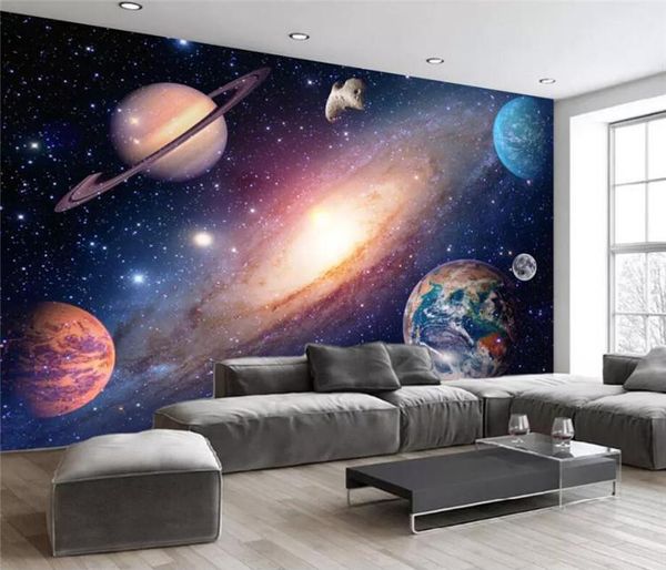 

wallpapers wallpaper murals custom po home decor living room bedroom dreamy hd universe starry papel de parede
