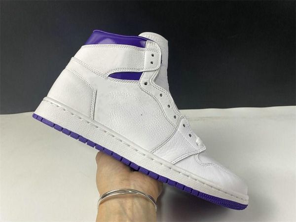 

wholesale 1 high og wmns court purple basketball designer shoes cd0461-151 mens sports sneaker trainer