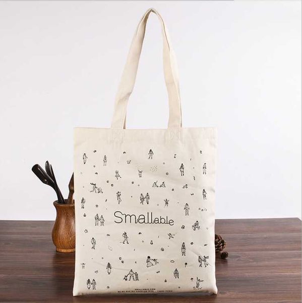 

gift wrap folding shopping bag eco-friendly reusable portable shoulder fashion women's handbag anime cartoon custom logo advertising