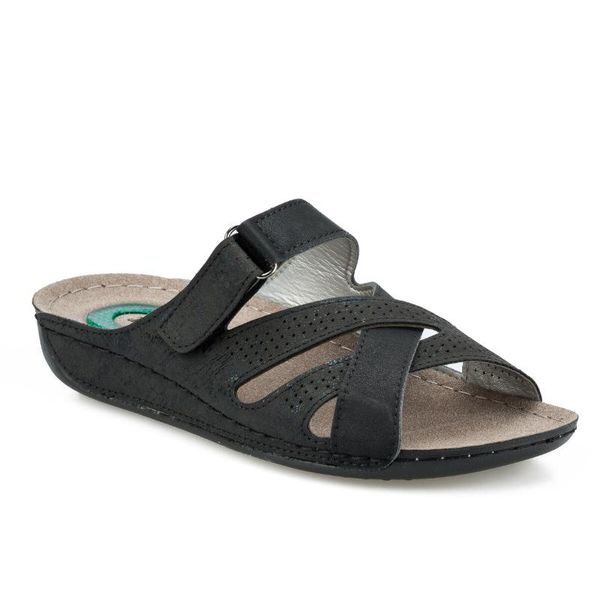 

161172.z black female slippers polaris