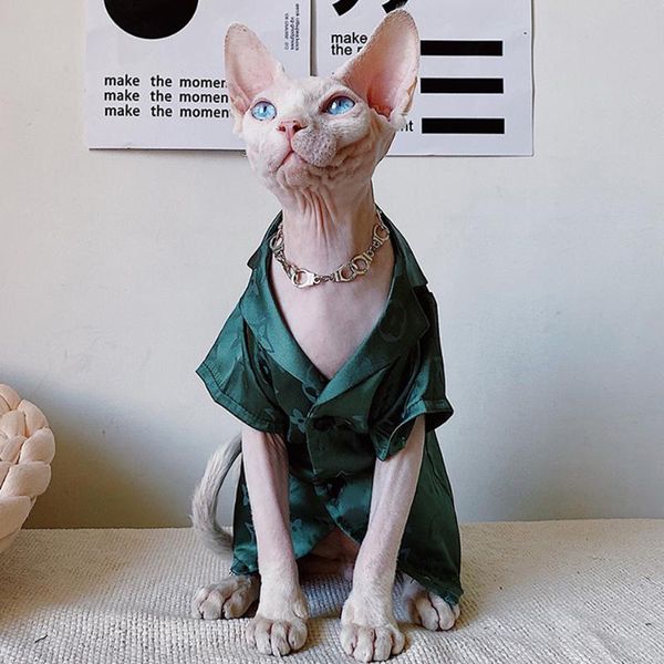 

cat costumes sphinx kat kleding luxe zijde voor katten sphynx slaap zacht comfort sphinksu kittens haarloze jas