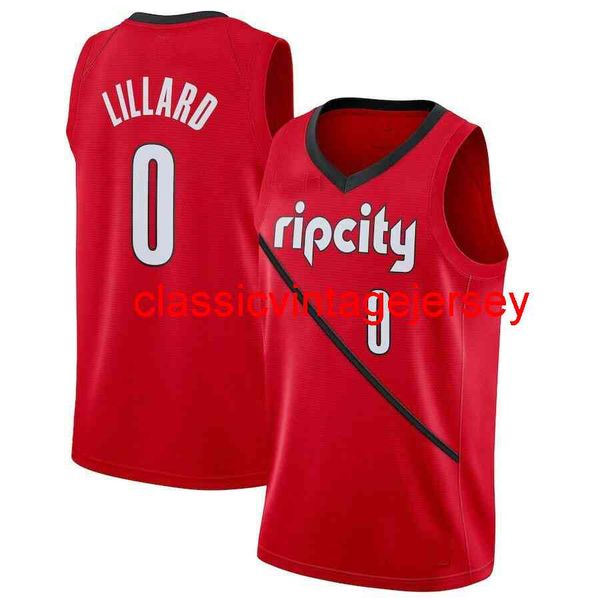 

new damian lillard swingman jersey #0 stitched men women youth basketball jerseys size xs-6xl, Black