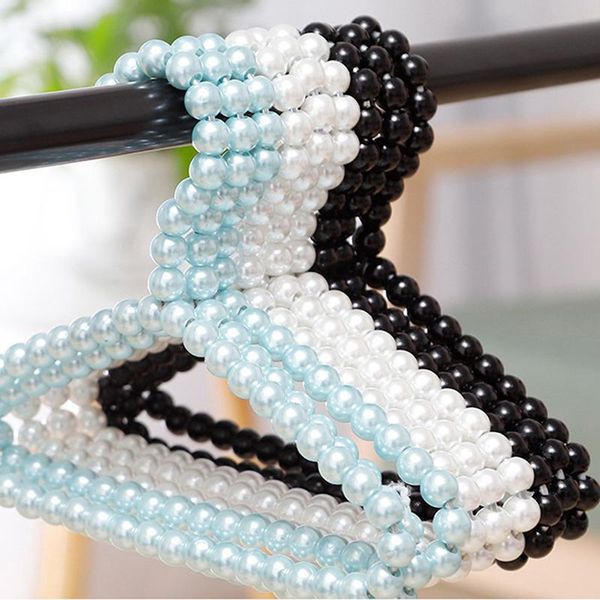 

hangers & racks outdoor drying rack gift home decoration accessories plastic clothes pearl bow for pet kids children hanger