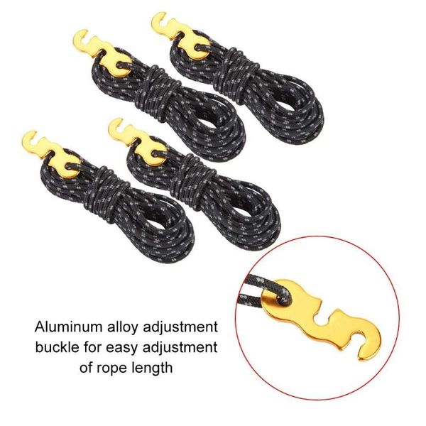 

bold tent wind rope canopy outdoor camping reflective 3mm multi-function buckle sleeve gadgets