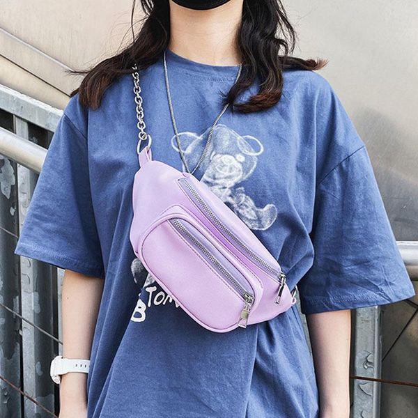 

waist bags luxury fanny pack belt bag fashion leather crossbody chest retro chain shoulder small