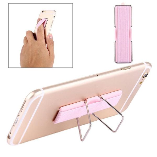 

phone holder mount stand kickstand with finger grip elastic band strap for smartphones xk88 cell mounts & holders