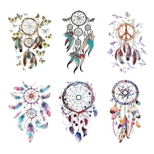 

tattoo paste dream catcher sticker indian totem personalized fashion water transfer