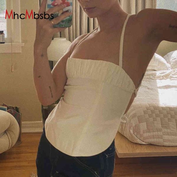 

bras women summer fashion ruched camisole twist strap backless mini camis streetwear femme casual lolita egirl q6hx, Red;black