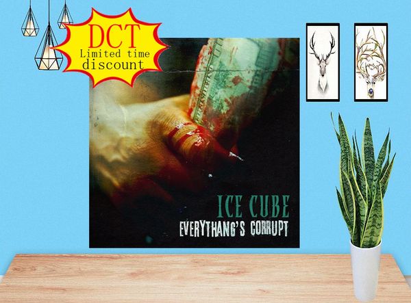 

everythangs corrupt ice cube album poster music cover silk art print