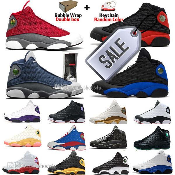 

13 13s flints bred cny basketball shoes cap and gown chicago black cat red flintisland green court purple lakers mens sports sneakers g